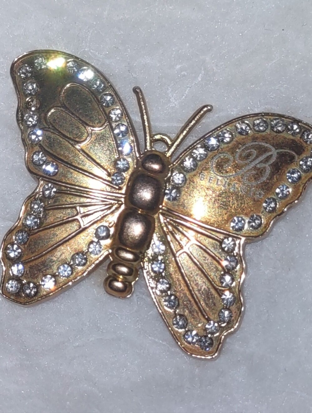 Bellagio Casino Gold Butterfly Vintage VIP Exclusive Gift Token Engraved Logo